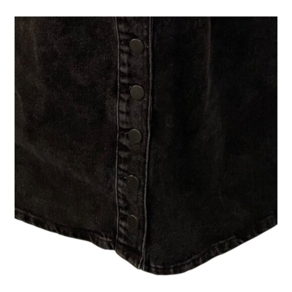 Urban Outfitters Black Corduroy Jumper Size 0 Mini Dress Sleeveless Button - Picture 8 of 8